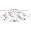 vidaXL Dessus de table &Oslash;40x2 cm rond bois massif d'acacia