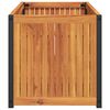 vidaXL Jardinière 110x45x44 cm bois massif d'acacia et acier