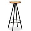 vidaXL Tabourets de bar lot de 2 bois massif de r&eacute;cup&eacute;ration
