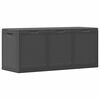 vidaXL Boîte de rangement de jardin 270 L Noir PP Rotin
