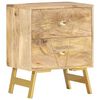 vidaXL Table de chevet 40x30x50 cm Bois de manguier massif