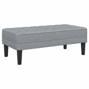 vidaXL banc Gris clair 113 x 57 x 39 cm tissu