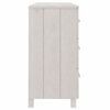 vidaXL Buffet MOLDE Blanc 113x40x80 cm Bois massif de pin