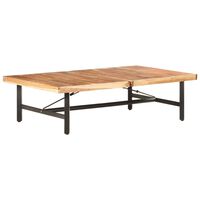 vidaXL Table basse 142x90x42 cm Bois d'acacia massif