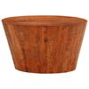 vidaXL Table basse Ø 52x30 cm bois de manguier brut massif