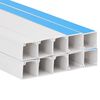 vidaXL Goulotte de c&acirc;ble auto-adh&eacute;sive 30x20 mm 10 m PVC