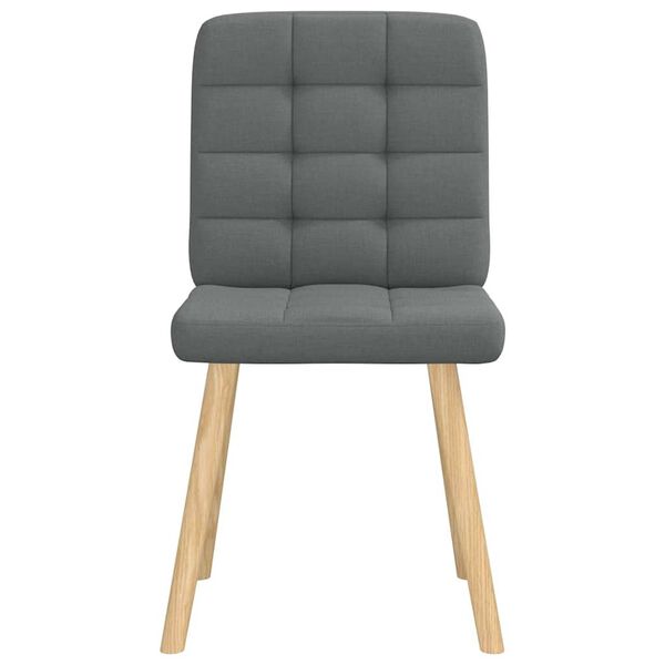 vidaXL Chaises &agrave; manger lot de 6 gris fonc&eacute; tissu