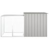 vidaXL Cage pour poules Gris 200x91x100 cm Acier galvanisé