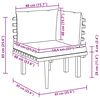 vidaXL Canap&eacute; d'angle de jardin avec coussins bois d'acacia massif