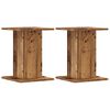 vidaXL Supports pour plantes 2 pcs vieux bois bois d'ing&eacute;nierie