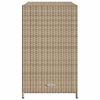 vidaXL Armoire de rangement de jardin beige 83x45x76 cm r&eacute;sine tress&eacute;e