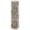 vidaXL Poteau &agrave; gabion circulaire Acier galvanis&eacute; &Oslash;30x100 cm