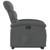 vidaXL Fauteuil inclinable gris fonc&eacute; tissu