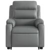 vidaXL Fauteuil inclinable de massage gris similicuir