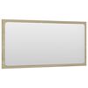 vidaXL Miroir de salle de bain Chêne sonoma 80x1,5x37 cm Aggloméré