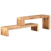 vidaXL Meubles TV 2 pcs Bois d'acacia massif