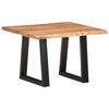 vidaXL Table basse avec bord naturel 60x60x40 cm Bois d'acacia massif