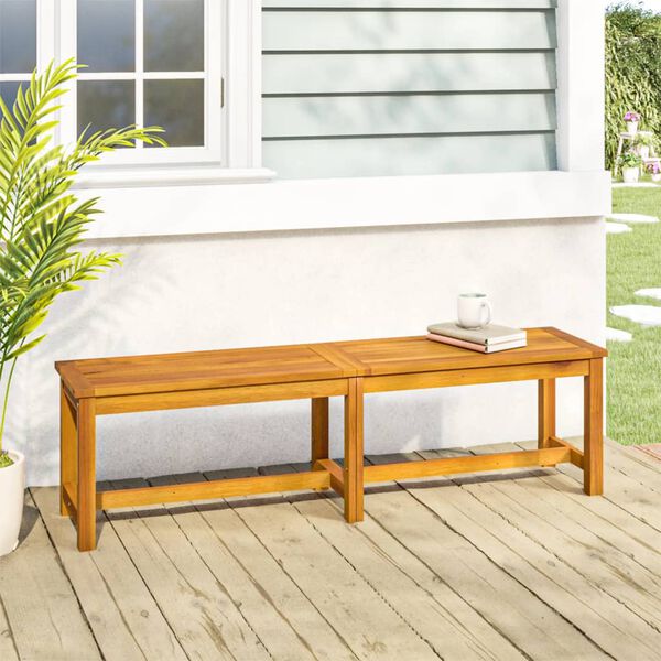 vidaXL Banc de jardin 150x35x45 cm bois massif d'acacia