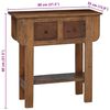 vidaXL Table console bois de récupération mélangé 80x35x80 cm