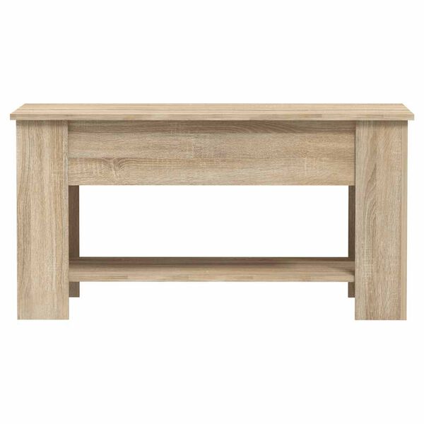 vidaXL Table basse ch&ecirc;ne sonoma 101x49x52 cm bois d'ing&eacute;nierie