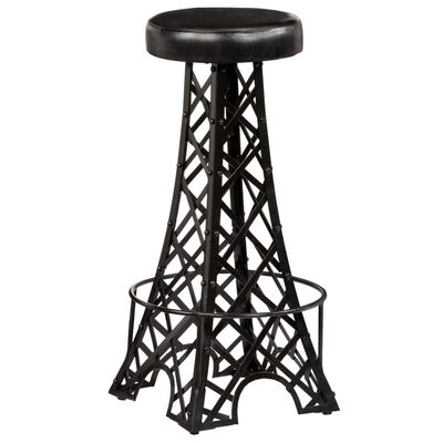 vidaXL Tabourets de bar lot de 2 cuir véritable