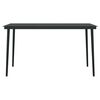 vidaXL Ensemble &agrave; manger de jardin avec coussins 7 pcs Noir