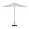 vidaXL Socle de parasol Noir 45x25x8 cm Granite
