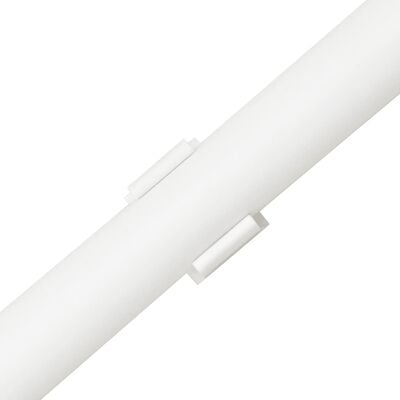 vidaXL Goulottes de câble avec pinces Ø16 mm 10 m PVC