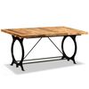 vidaXL Table à manger Bois de manguier brut 180 cm