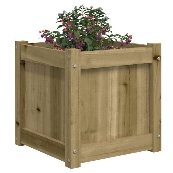 vidaXL Jardini&egrave;res 2 pcs bois de pin impr&eacute;gn&eacute;