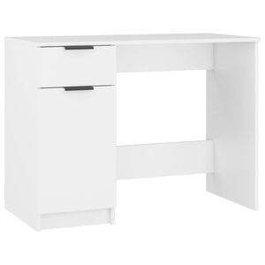 vidaXL Bureau Blanc 100x50x75 cm Bois d'ingénierie