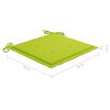 vidaXL Chaises pliables de jardin lot de 2 avec coussins Bambou