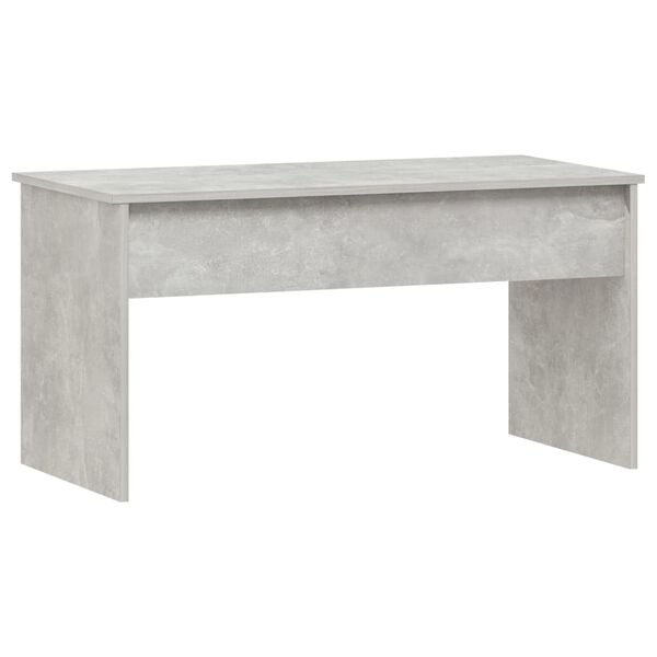 vidaXL Table basse gris b&eacute;ton 102x50,5x52,5 cm bois d'ing&eacute;nierie