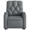 vidaXL Fauteuil inclinable de massage électrique gris similicuir