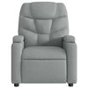 vidaXL Fauteuil inclinable de massage &eacute;lectrique gris clair tissu
