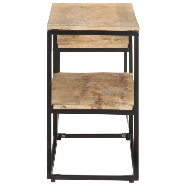 vidaXL Meuble TV 180x30x50 cm Bois de manguier brut