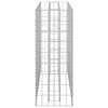 vidaXL Lit sur&eacute;lev&eacute; &agrave; gabion Acier galvanis&eacute; 90x30x90 cm