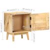vidaXL Table de chevet 40x30x50 cm Bois de manguier massif