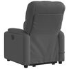 vidaXL Fauteuil inclinable de massage gris foncé tissu
