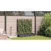 vidaXL Cache-pot de jardin 3 pcs Noir 120 x 40 x 125,5 cm Plastique