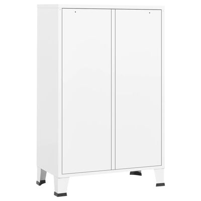 vidaXL Garde-robe industrielle Blanc 67x35x107 cm Acier