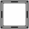 vidaXL Table basse Noir avec verre tremp&eacute; 60x60x35 cm