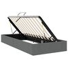 vidaXL Lit de Rangement avec matelas Gris fonc&eacute; 100 x 190 cm tissu