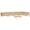 vidaXL Salon palette de jardin avec coussins 6pcs bois d'acacia massif