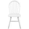 vidaXL Chaises à manger lot de 4 blanc bois d'hévéa solide