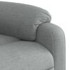 vidaXL Fauteuil inclinable de massage gris clair tissu