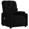 vidaXL Fauteuil de massage inclinable noir tissu