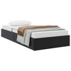 vidaXL Lit de Rangement avec matelas Noir 100 x 190 cm Faux cuir