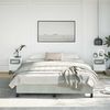 vidaXL Cadre de lit sans matelas gris clair California velours