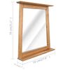 vidaXL Miroir de salle de bain Bois de pin massif 70x12x79 cm